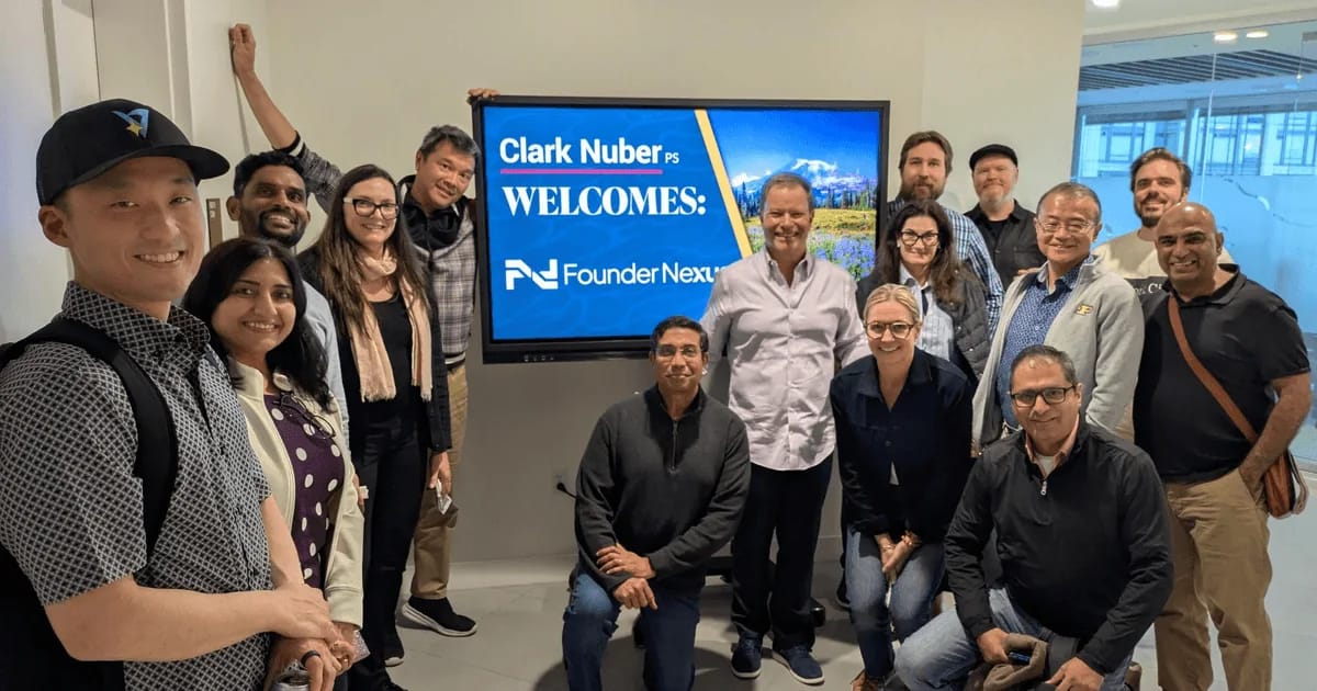 A group of FounderNexus members at a speaker session